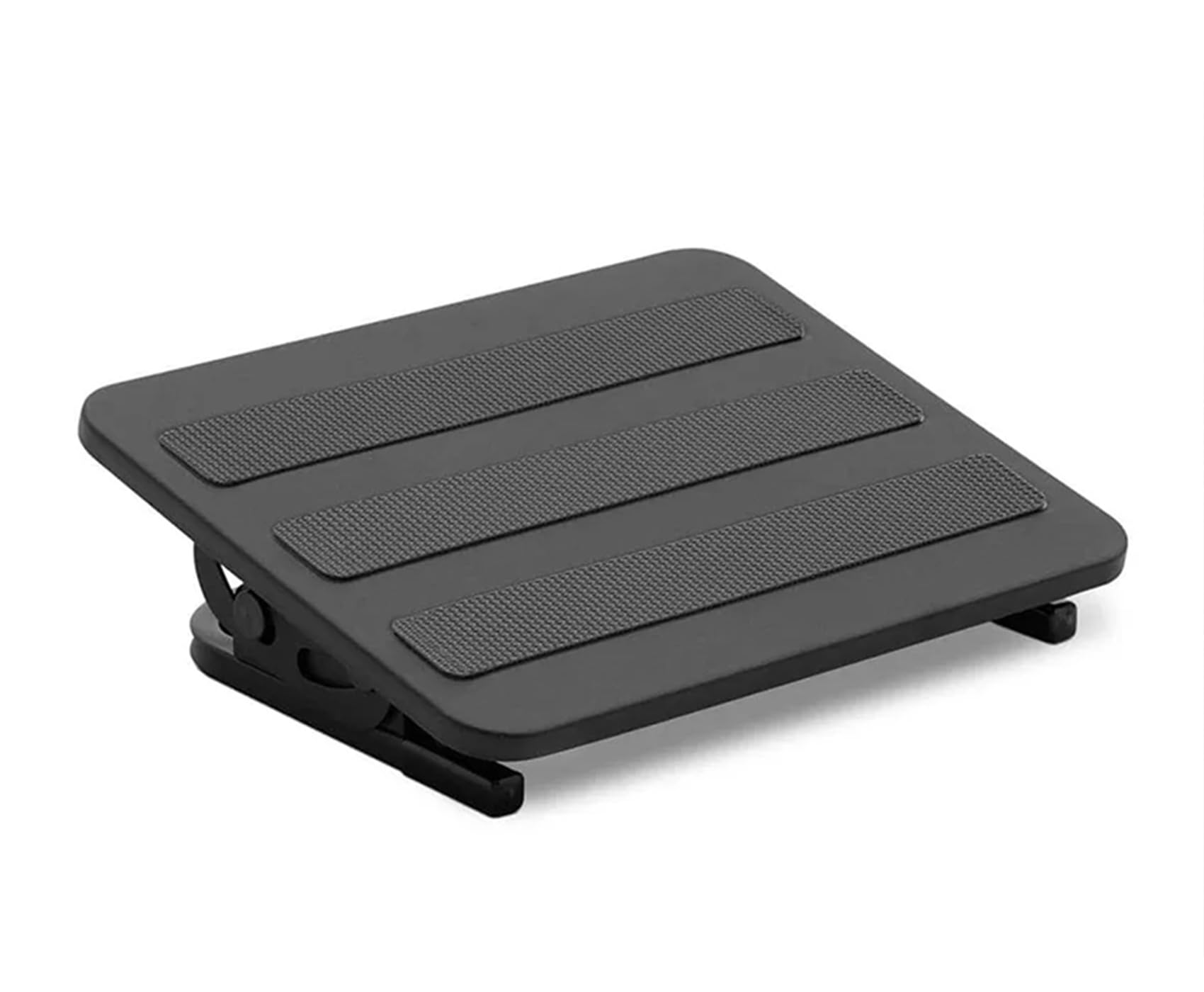 HDWR FeetFleet-09 Repose-pieds de bureau réglable, antidérapant | Appui ergonomique sous les jambes, surface antidérapante, noir, pour bureau et télétravail
