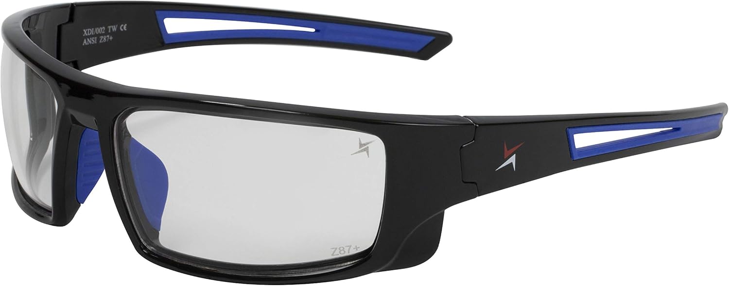 X Power ANSI Z87+ Safety Sunglasses Impact Resistant Polycarbonate Lens & Double Injection Frame