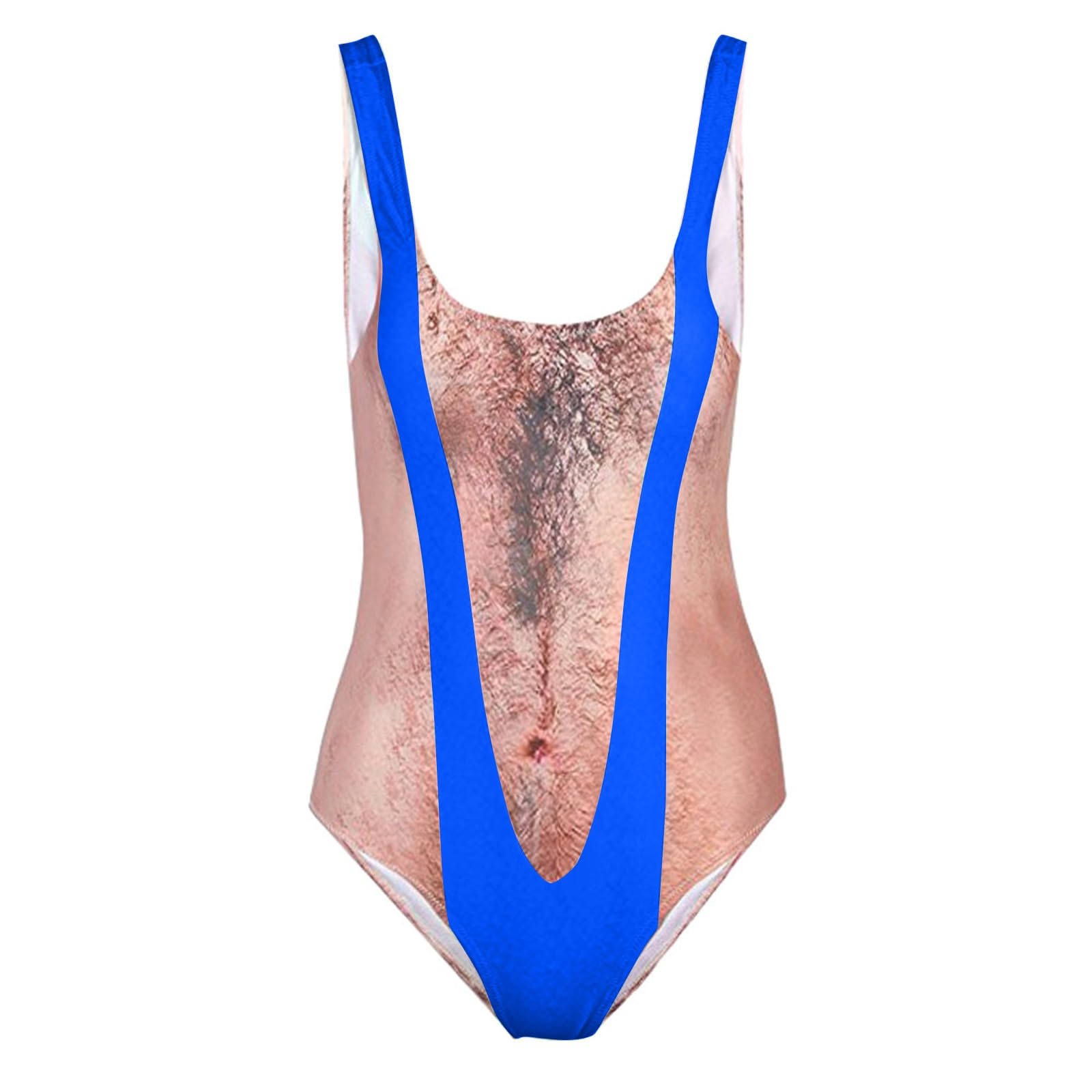 WWricotta Costume Sexy Effetto Pelle, Stampato, Perfetto per l'outdoor, Design audace e Sensuale per Spiaggia e Piscina.