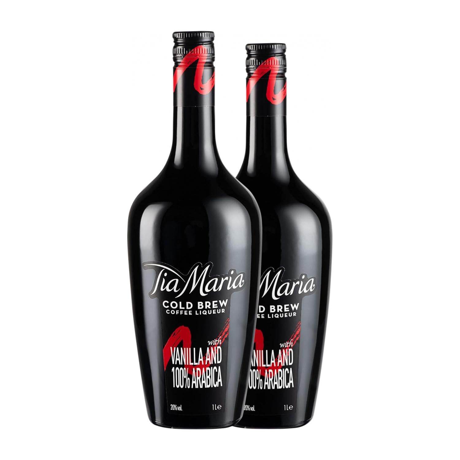 Licores Tía María Cold Brew Licor de Café 1 L (Caja de 2 Botellas de 1 L)