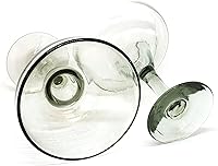 Vista 5 de Vasos grandes transparentes de 14 oz para margarita (juego de 4), vidrio reciclado, sin plomo, sin toxinas