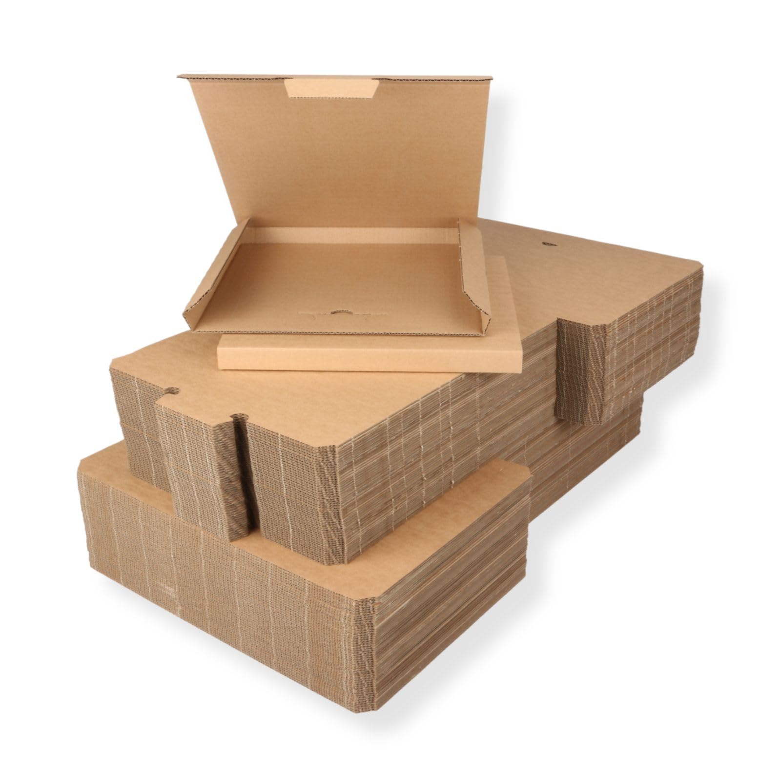 100 St. LP Schallplatten Versandkartons Kartonage für 3-6 Vinyl LP Maxi 12 Zoll 325x325x20 mm extra stark