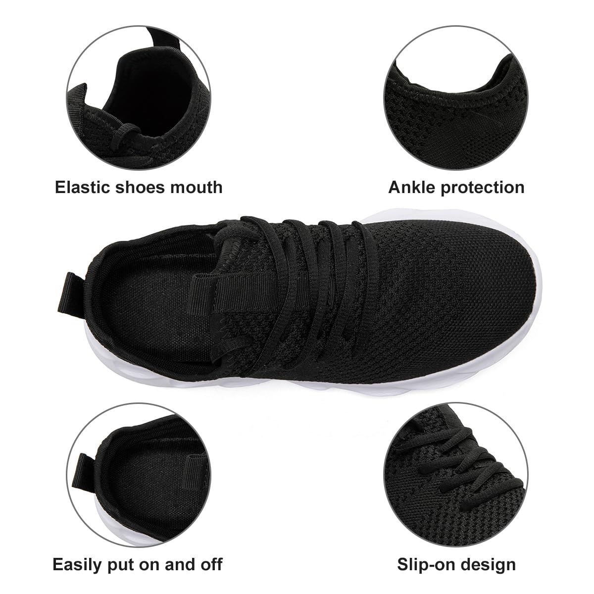 EGMPDA Zapatillas de tenis para hombre, ligeras, transpirables, modernas, antideslizantes, para entrenamiento, gimnasio, correr