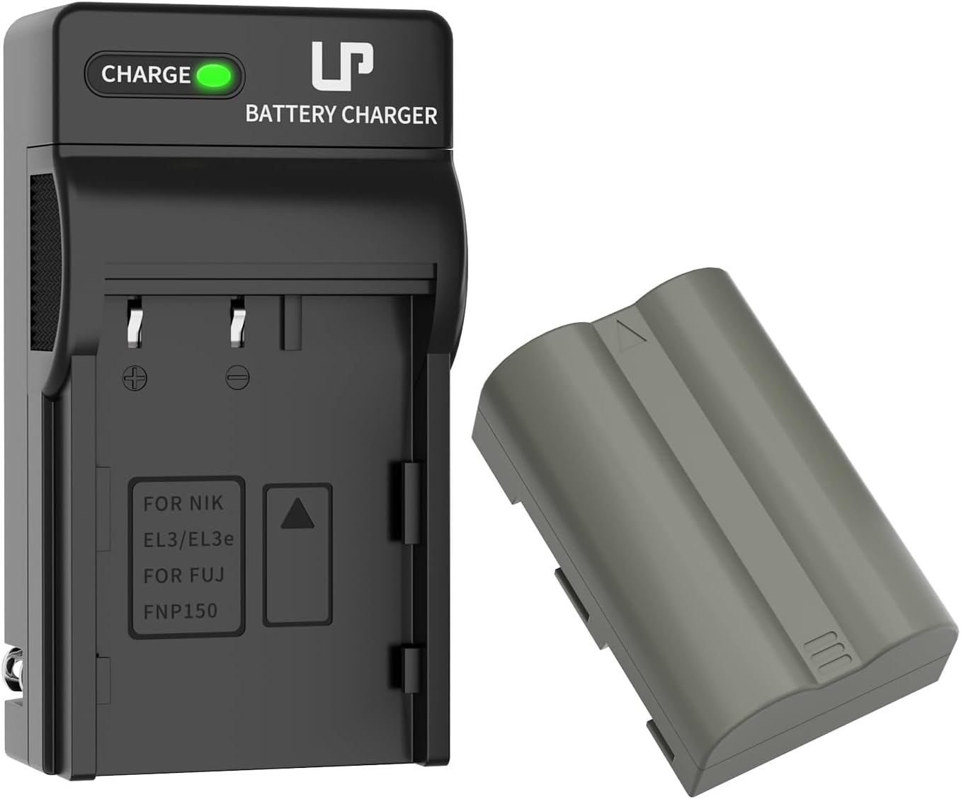 LP EN-EL3e Battery Charger Pack, Replacement for Nikon EN EL3e, EL3, EL3a, MH-18, MH-18a, MH-19, Compatible with Nikon D700, D300s, D300, D200, D100, D90, D80, D70s, D70, D50, MB-D200, MB-D10 & More