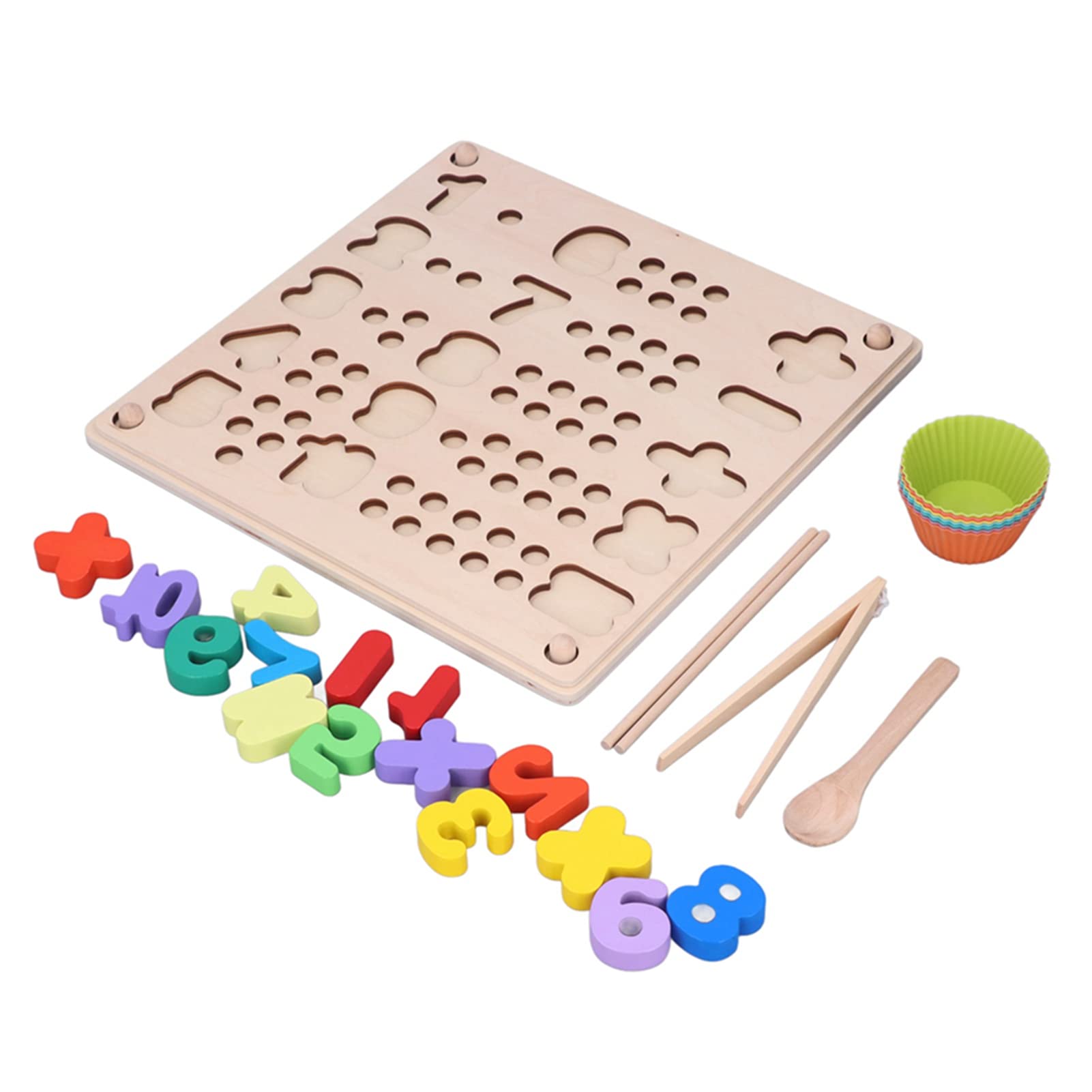 Pegboard in legno con perline, gioco matematico, sviluppo delle abilità matematiche, giocattolo educativo precoce