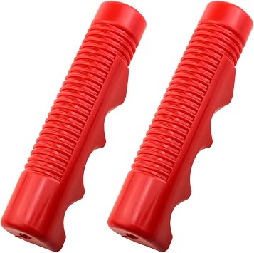 Bike Handlebar Grips Tricycle Compatible Handlebars Universal Wheelchair Handle Handshake Red Grips1 Pair 2PCS