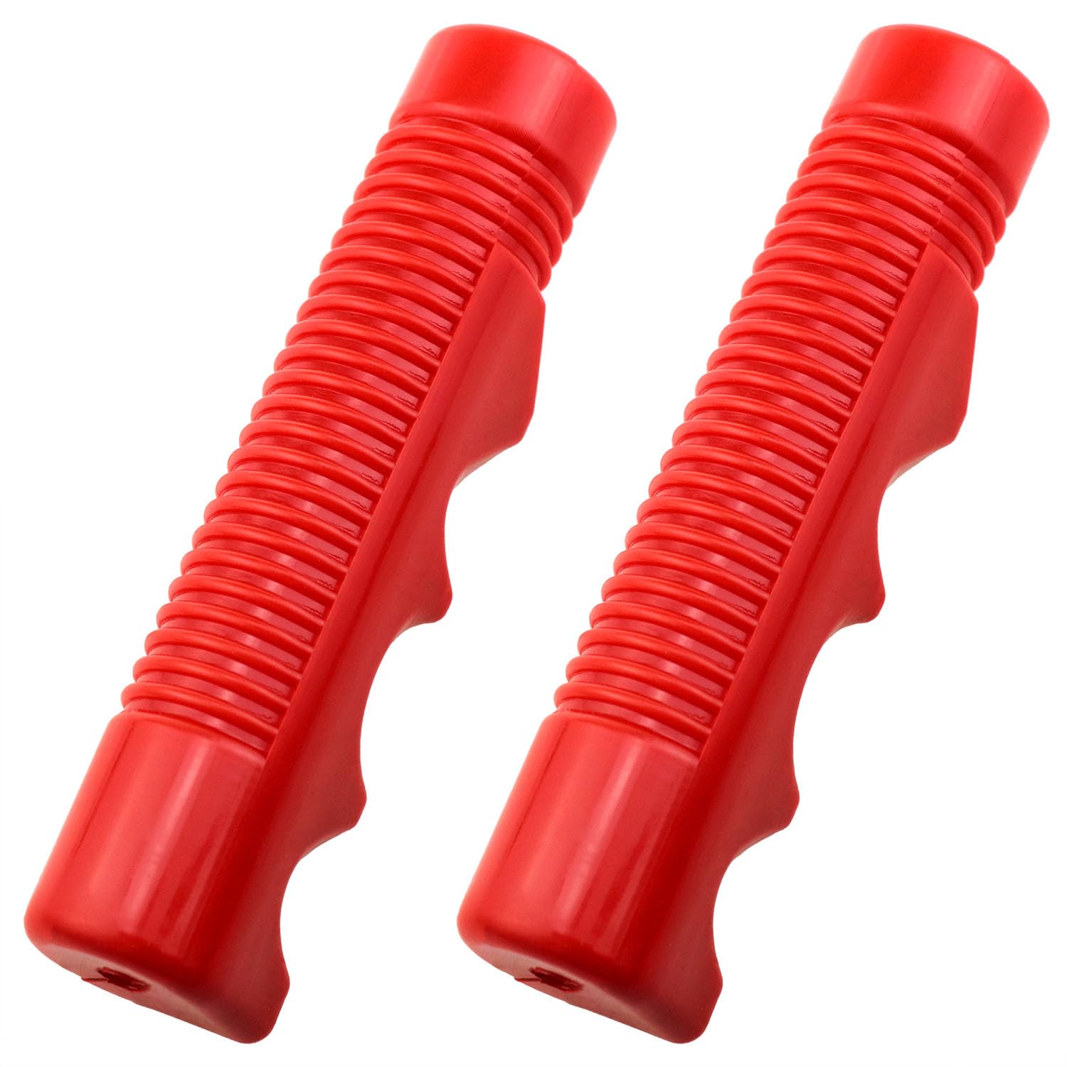 Xhziy Bike Handlebar Grips Tricycle Compatible Handlebars Universal Wheelchair Handle Handshake Red Grips(1 Pair) 2PCS