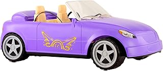 لعبة سيارة كروزر كابريوليه جويت بور انفانتس ام جي ايه دريم ايلا 578116EUC لعروستين أنيقتين مقاس 29 سم تتضمن أحزمة أمان ومراية وعجلات متحركة للأطفال من عمر 3 سنوات، أرجواني، مقاس واحد