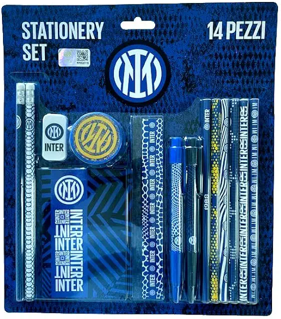 Set Cancelleria Ufficiale Inter - 14 Pezzi per Tifosi