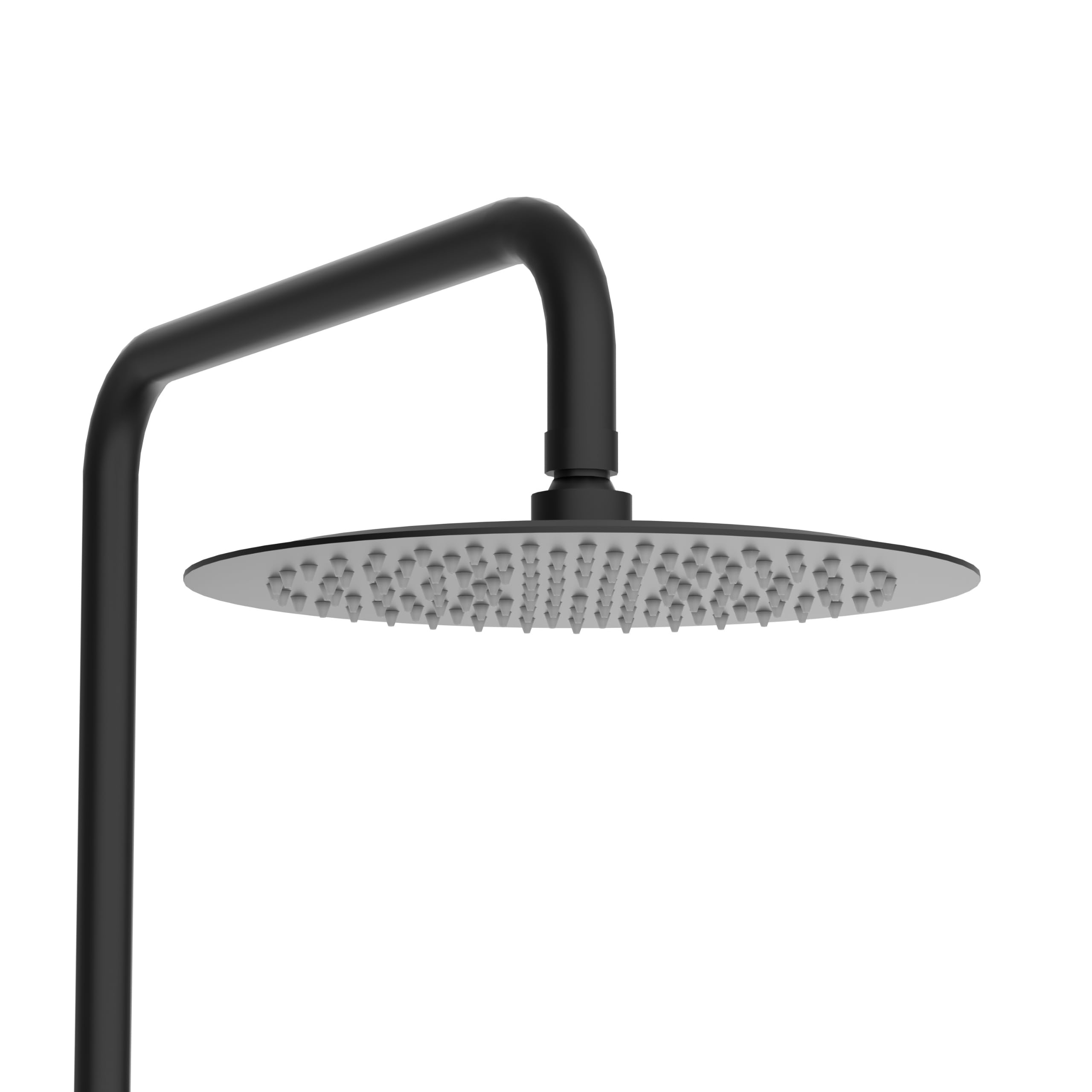 Sistema de Ducha Negro para Montaje en Pared | Columna de Ducha con Rociador Efecto Lluvia y Ducha de Mano | Grifería de Baño con Ahorro de Agua y Diseño Moderno - Modelo 1
