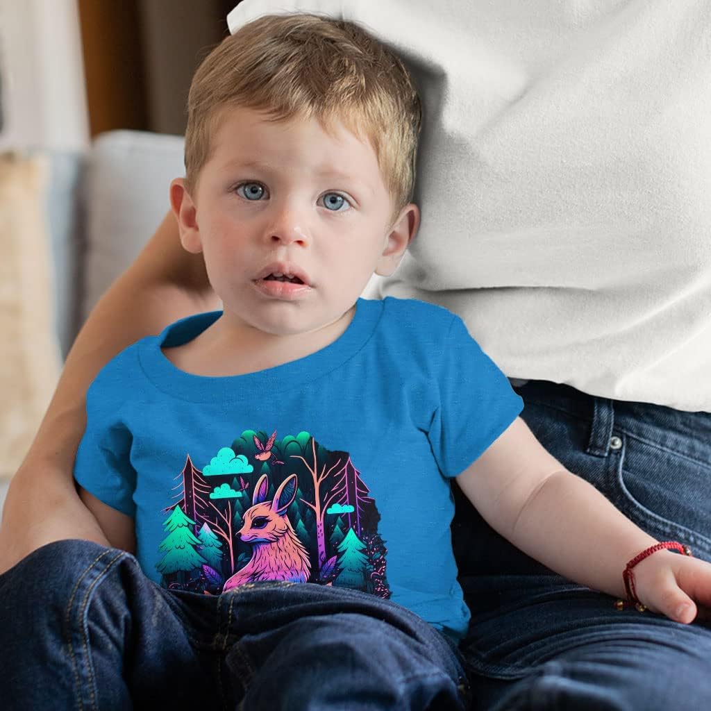 Animal Art Toddler T-Shirt - Forest Kids' T-Shirt - Cute Tee Shirt for Toddler