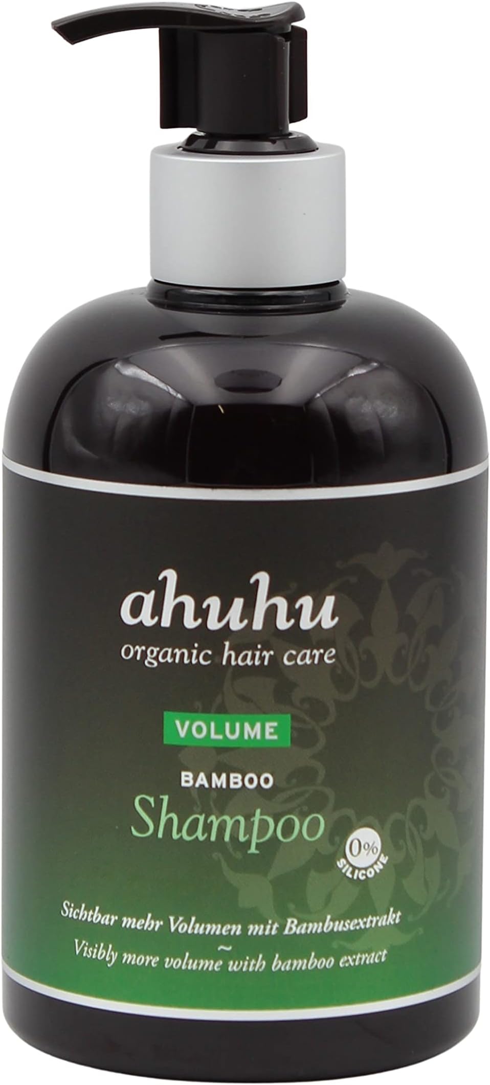 ahuhu organic hair care Volume Bamboo Shampoo, 500 ml, Silicone Free