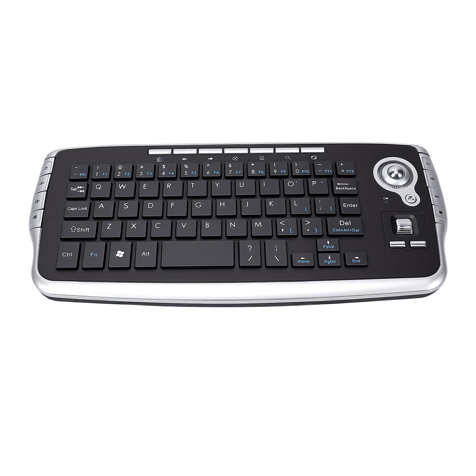 Tastiera Wireless con Trackball (grigio argento)