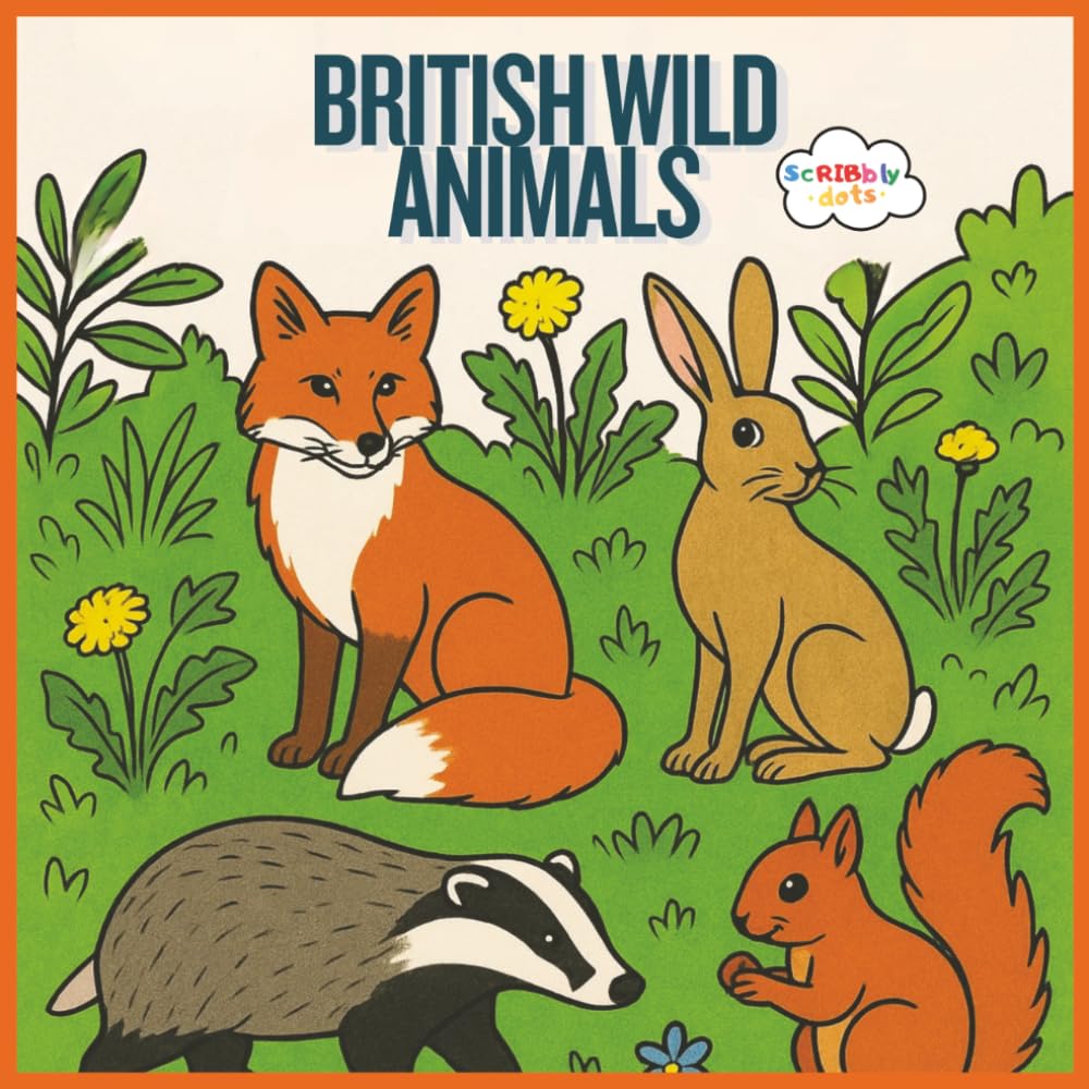 British Wildlife Colouring Book: 30 stunning British wild animals ready to colour, including interesting facts about each animal.