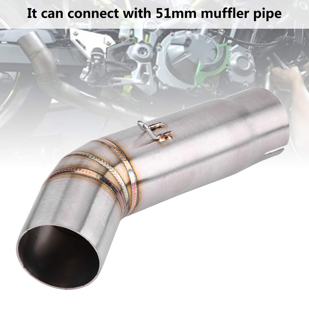 Qiilu Auto syst¨¨mes d'¨¦chappement Silencieux, Tuyau interm¨¦diaire de ventilation du syst¨¨me d'¨¦chappement complet pour moto pour GSX- R600 / GSX-R750 2008