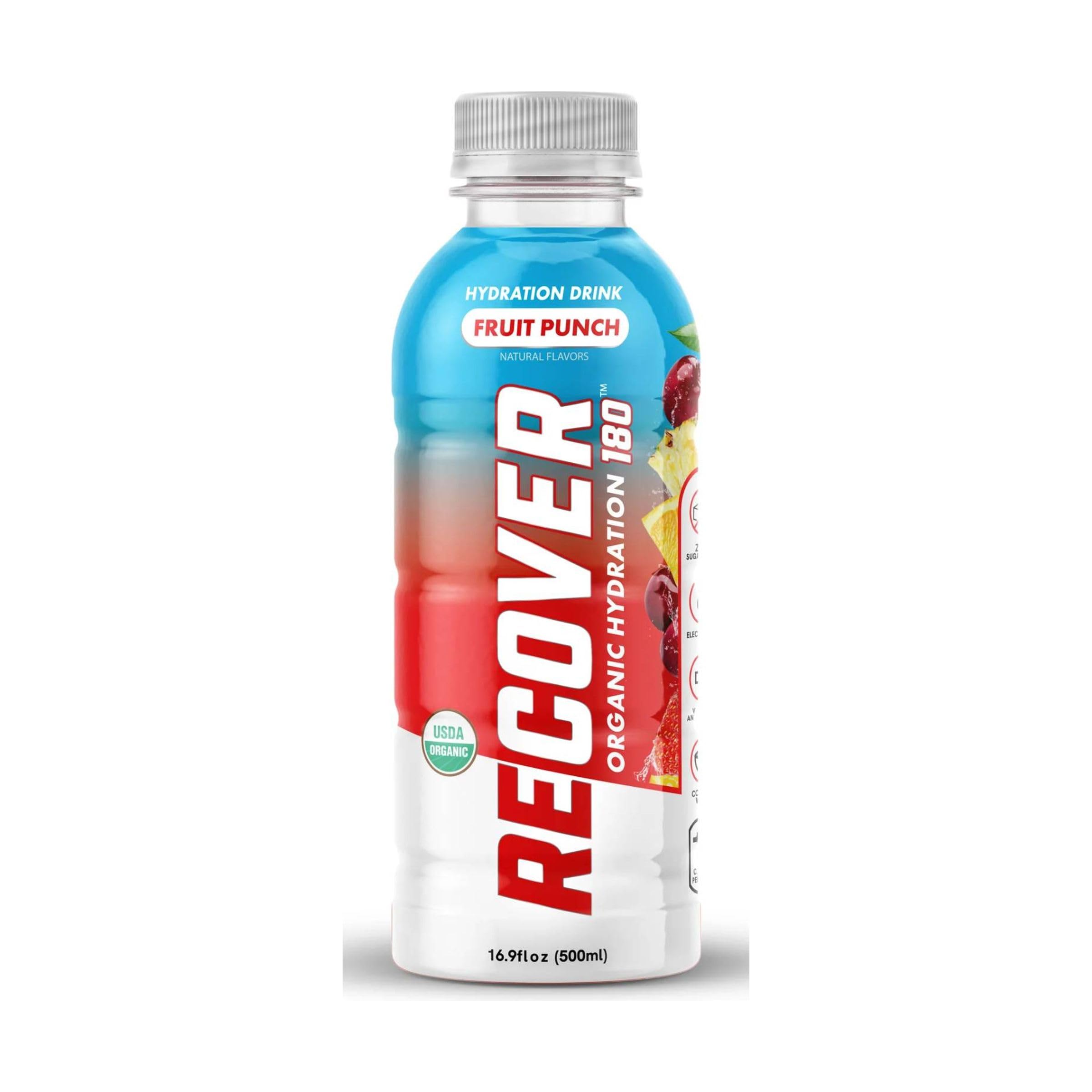 Recover 180 Organic Fruit Punch Hydration Drink, 16.9 Fz | Grocery