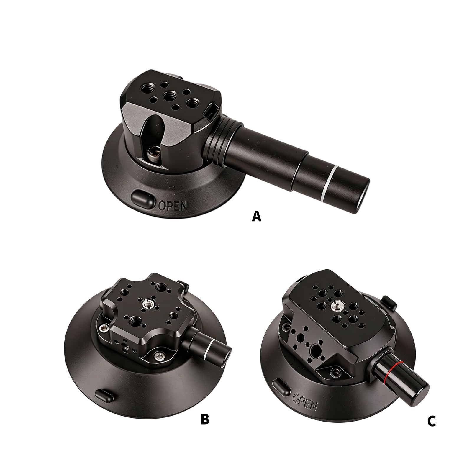 Soporte para cámaras de acción de coche para coche, B