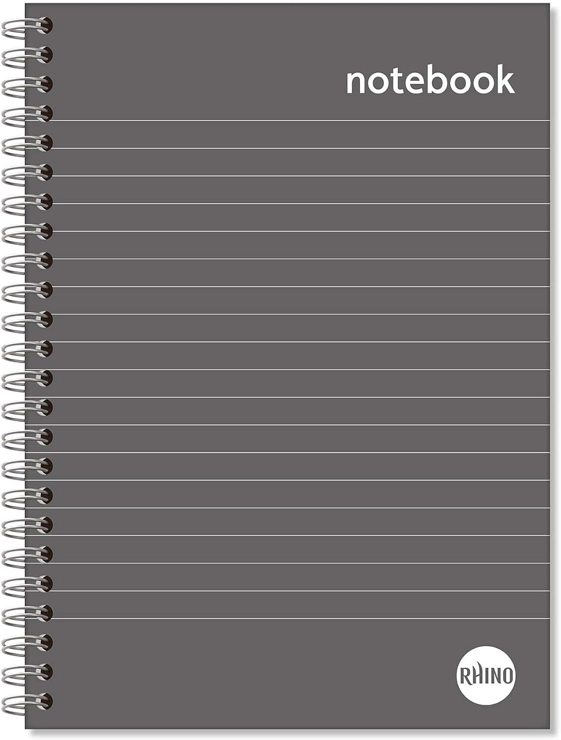Rhino A5 Hardback Notebook Wirebound - 8mm Lined, 160 Pages - 1 -Pack