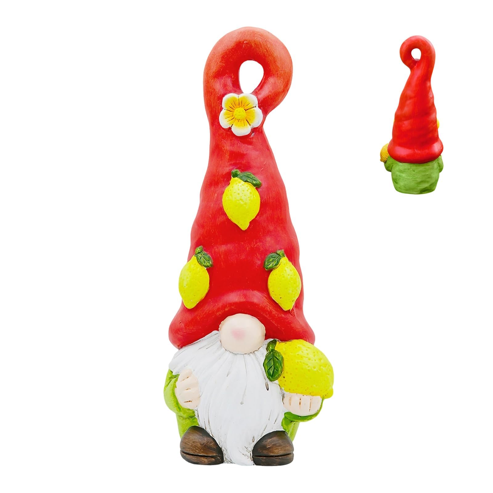 Figuras de gnomos pequeños | Escultura enana con temática de frutas | Decoración de escultura enana | para mesas, estanterías, alféizares, patio, dormitorio, estudio, guardería, mesita de noche