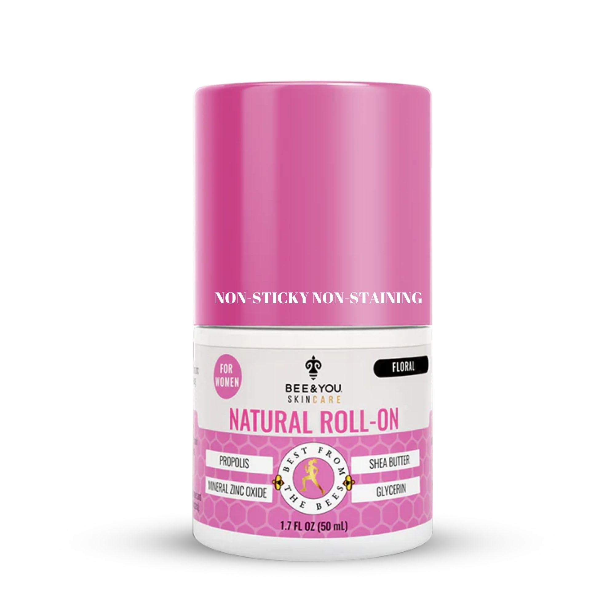 Bee and YOU Naturalny dezodorant w kulce, lekki i świeży chłód, 100% naturalny, z propolisem anatolianowym, masłem shea i cynkiem mineralnym, zapobiegającym złym odor (dla kobiet) (dezodorant dla