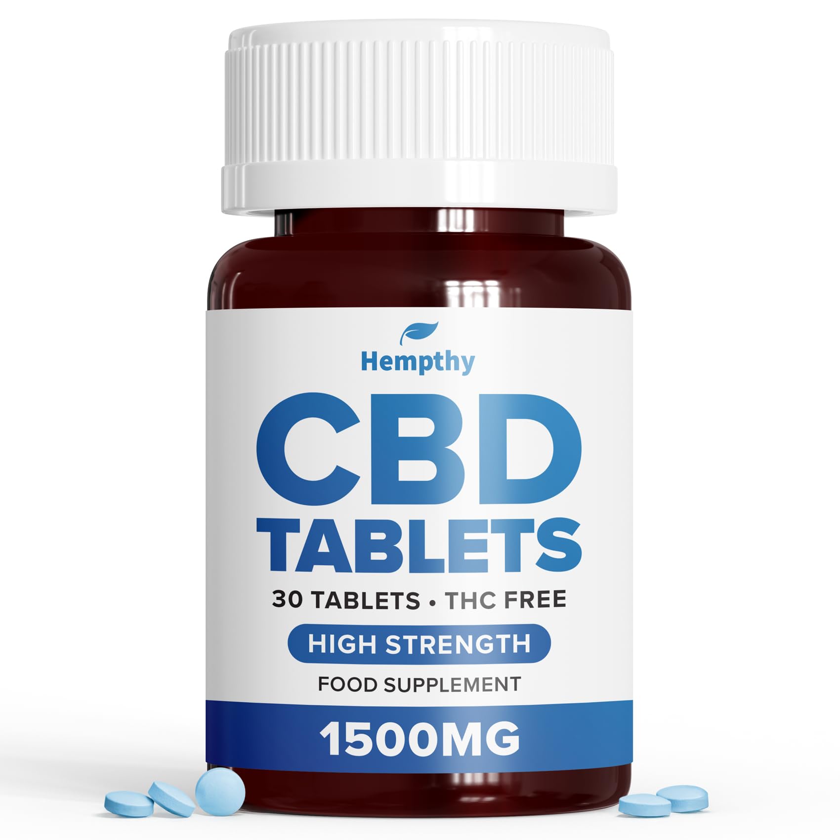 CBD Tablets 1500mg: High Strength Cannabidiol Capsules for Pain Relief, Stress & Anxiety - Vegan, Gluten-Free CBD Capsules, CBD Edibles - CBD Anxiety & Pain - Made from Cannabidiol