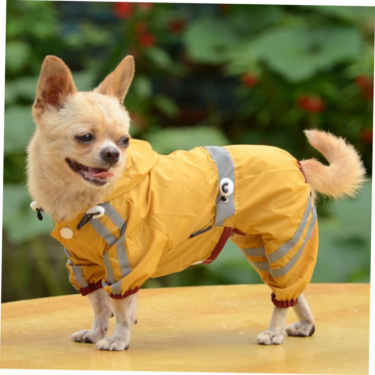 Garneck Waterproof Dog Raincoat Pet Rain Jacket Open Tail Design Small Medium Dogs Rainwear Doggy Rain Slicker