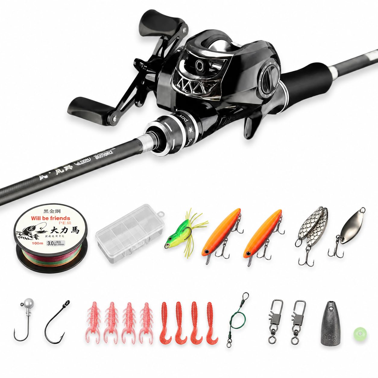Canna da Pesca per Esche | Anelli guida metallici, Canna Pesca , Pesca in acque salate, Per Pescatori d'acqua salata