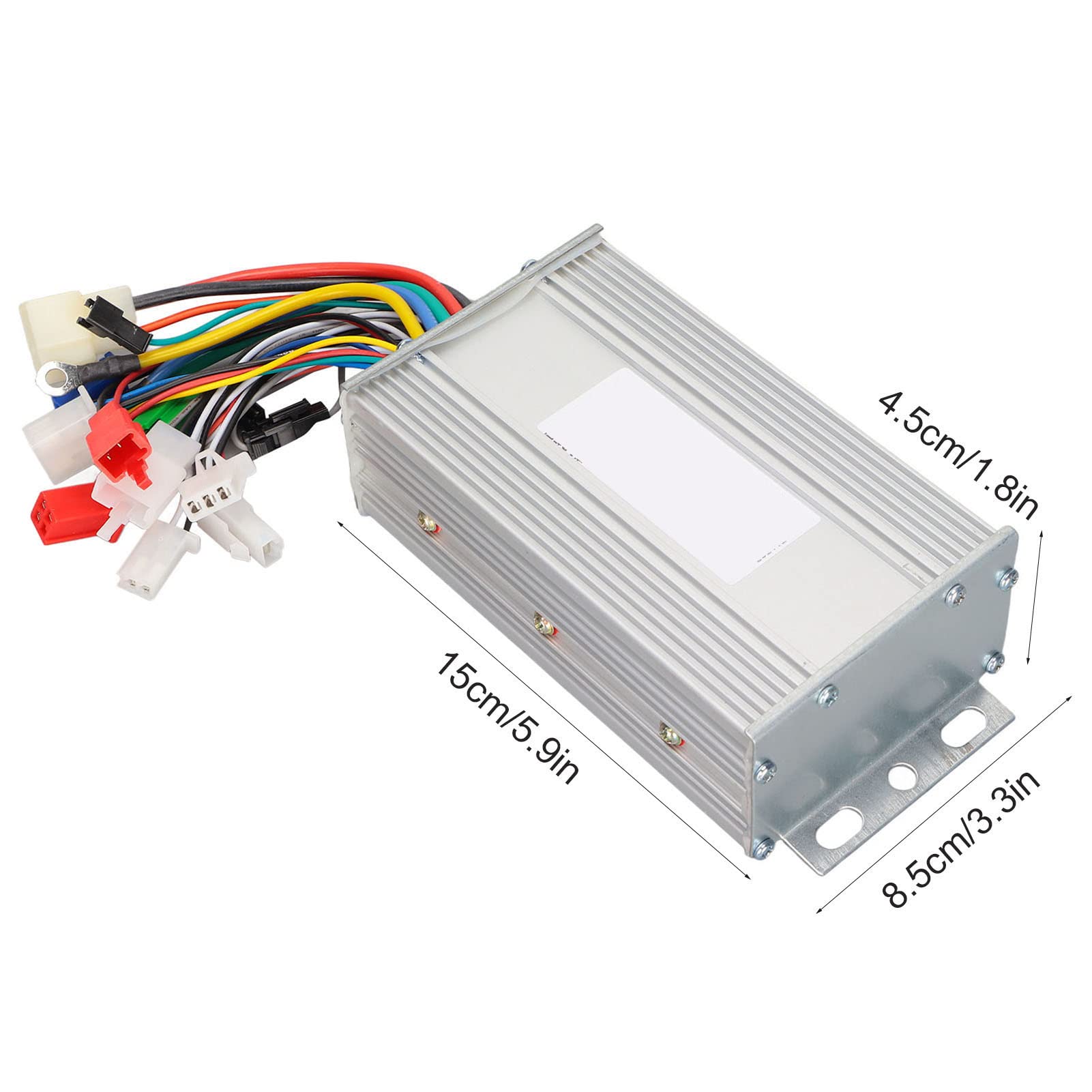 Alomejor Controlador de Motor de Velocidad sin Escobillas para Bicicleta Eléctrica, 48V/60V, 500W, para Patinete Eléctrico, Controlador de Motor de CC para Bicicleta Eléctrica
