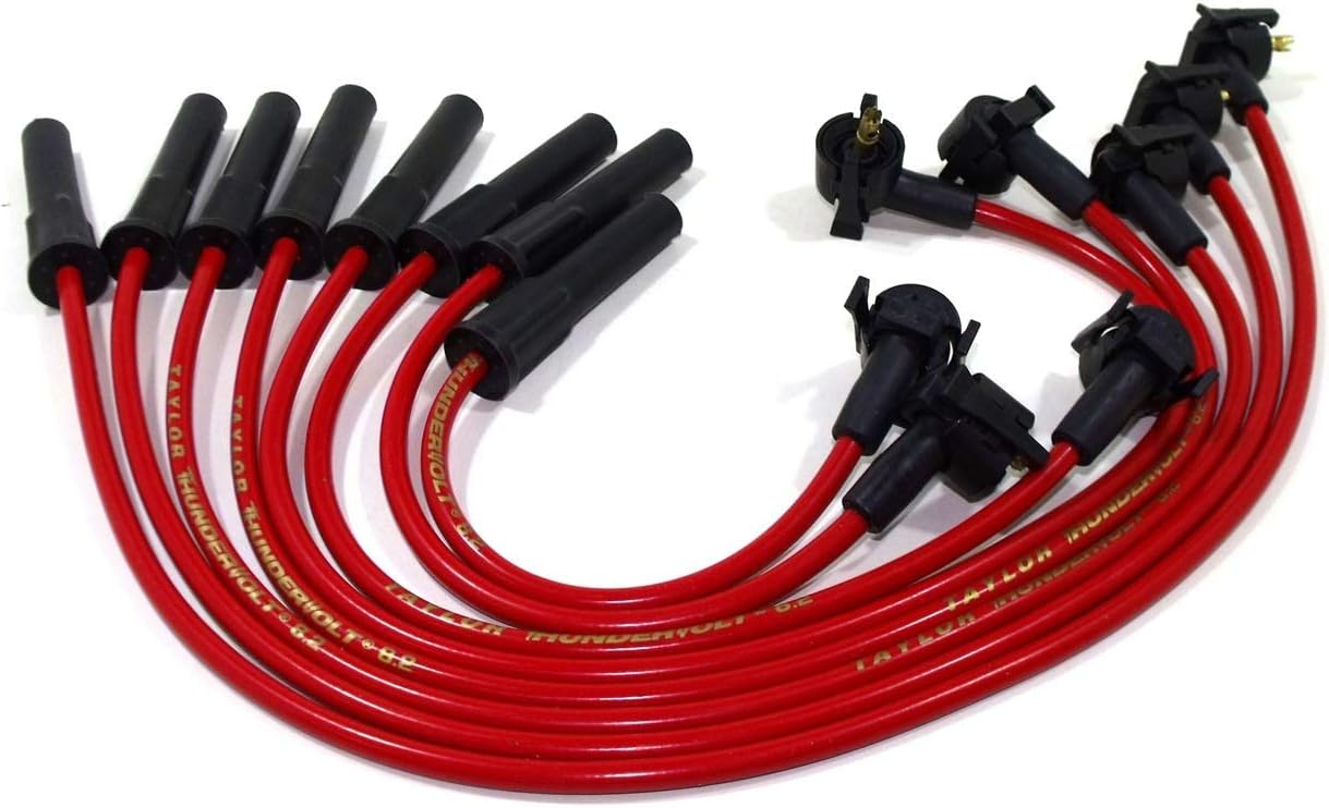 Taylor Cable 84287 Thundervolt 8.2 custom 4 cyl red