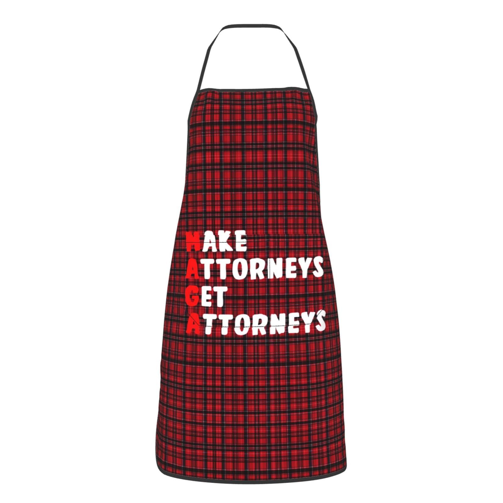 nopicsn Make Attorneys Get Attorneys Apron for cooking with Pockets Women Men Kitchen Chef Funny Aprons