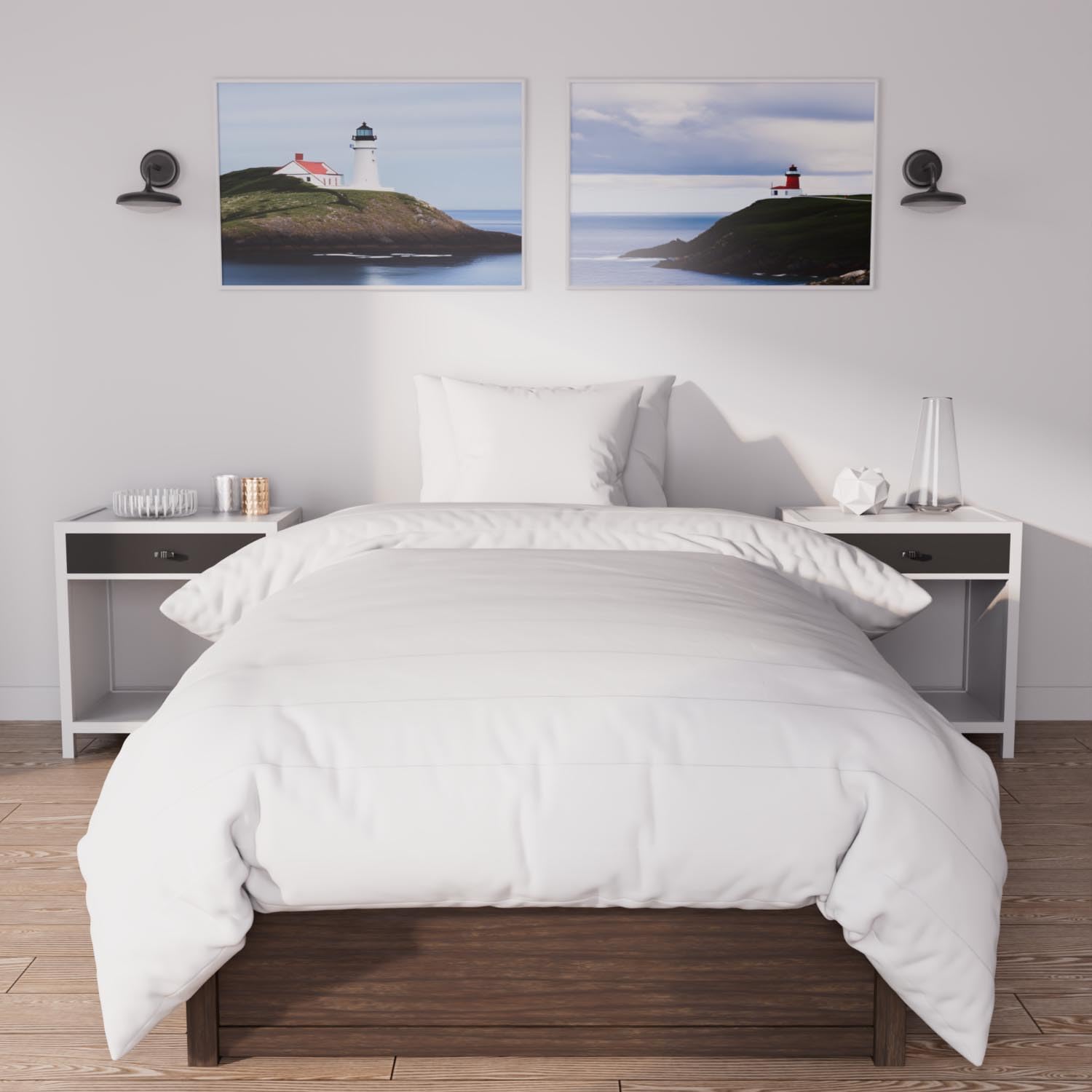 Soleil d'ocre, Conjunto de edredón y Ropa de Cama 5 Piezas Boheme Verde Agua para Cama en 90 x 200 cm