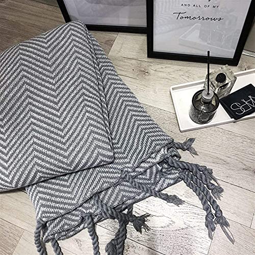 Gezellige Kabel Gebreide Gooi Deken, Zacht Licht Gewicht Warm Gezellig Bed Bank Stoel Cover Home Decoratieve Deken, 51"X 67" - Image 5