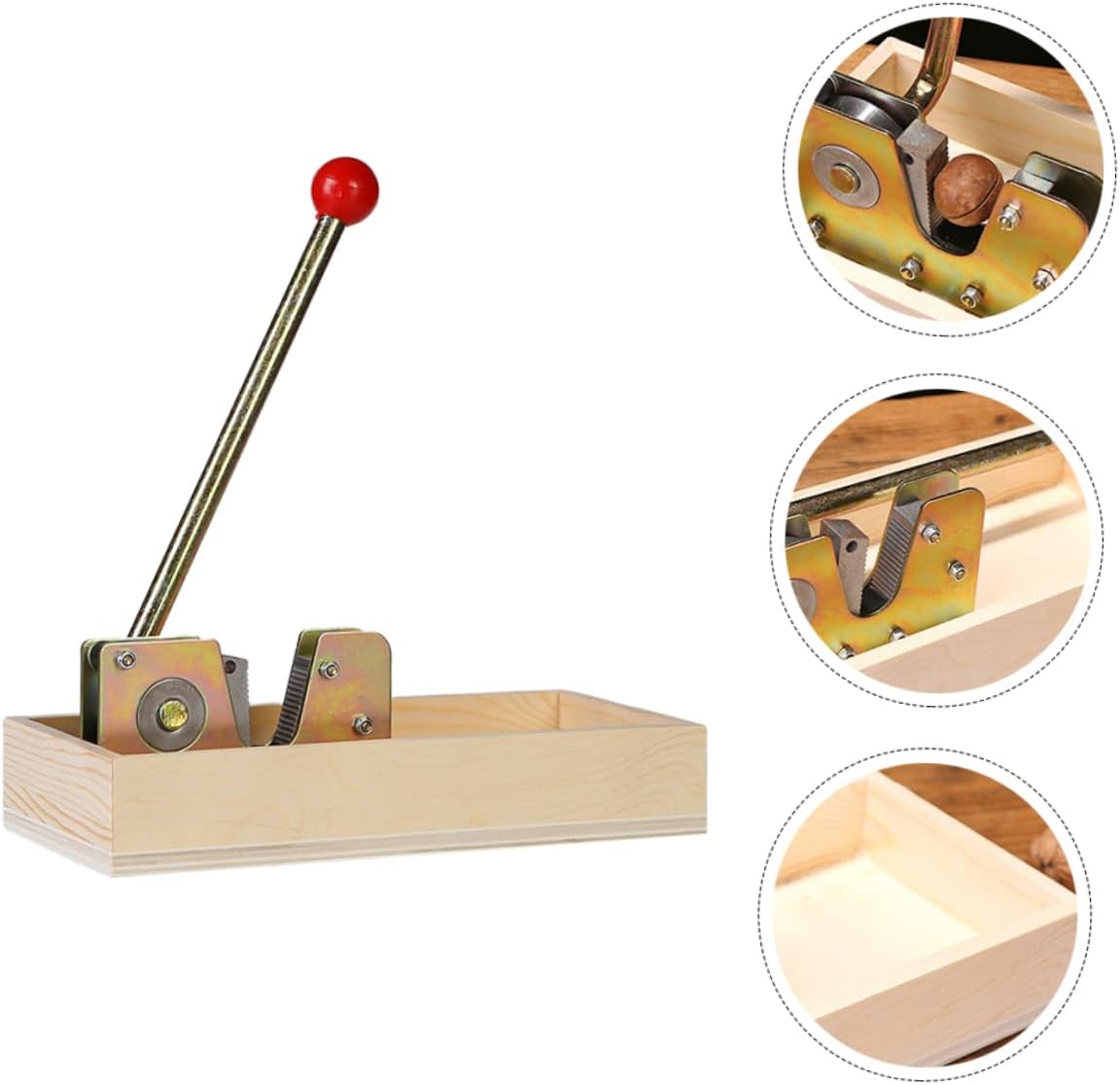 Mechanical Nutcracker Tool for Walnuts Pecans and Hazelnuts Stainless Steel Walnut Clip for Easy Shelling and Efficient Kitchen Use