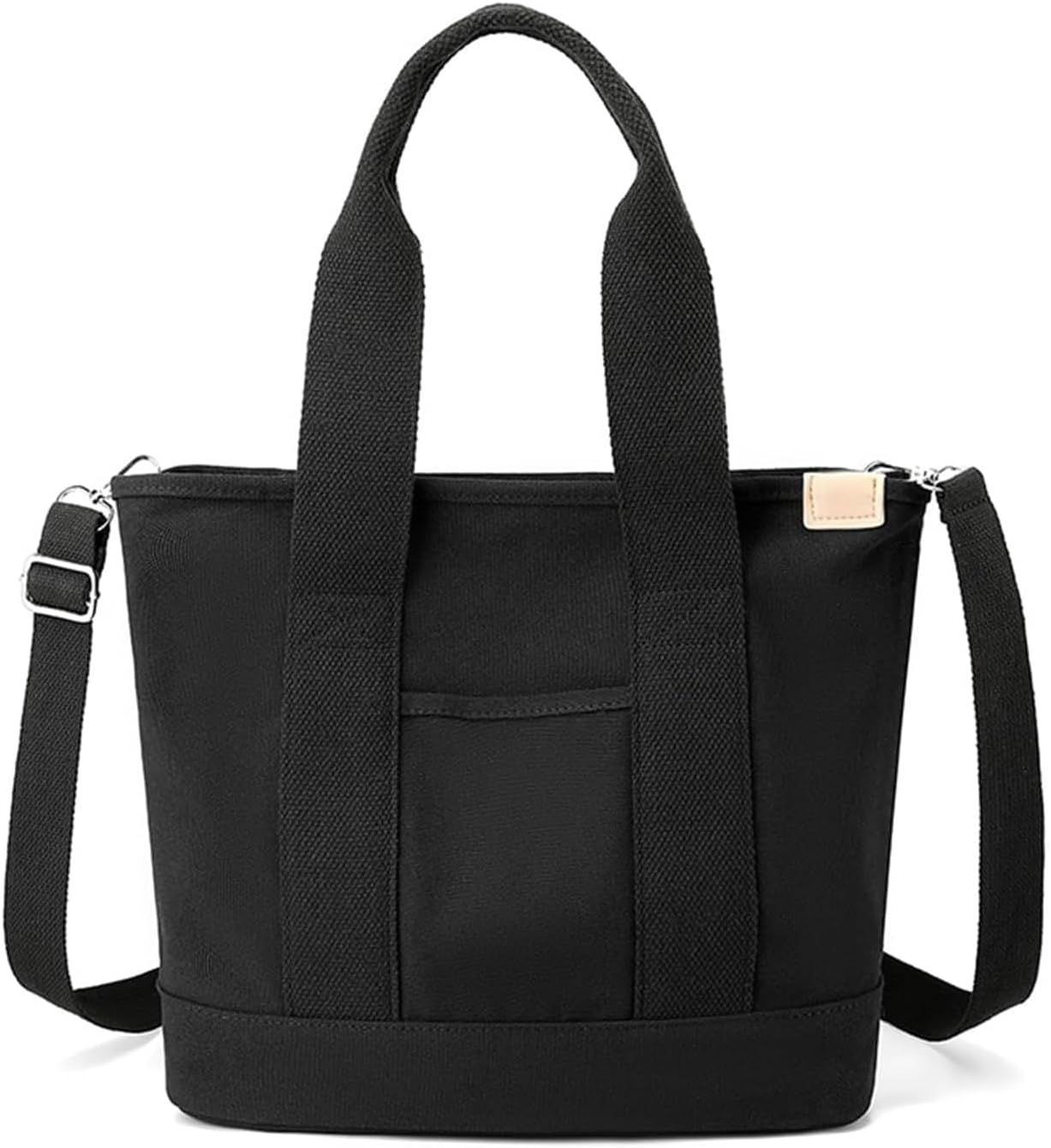 Canvas Tote Bag with Compartments Crossbody Shoulder Handbag with Multi Pockets Everything Tote Bag for Women Canvas Tote Bag with Compartments Crossbody Shoulder Handbag with Multi Pockets Everything Tote Bag for Women
