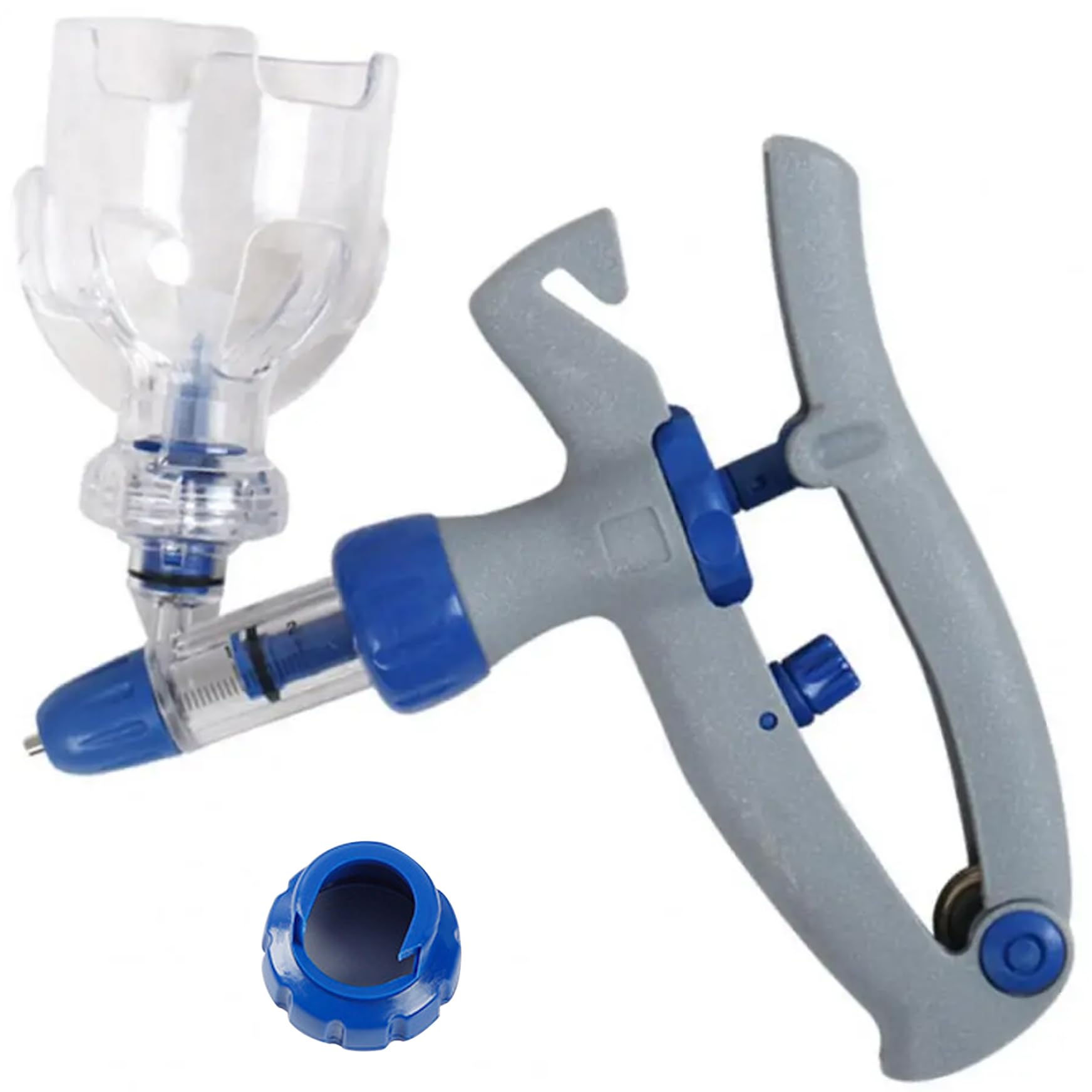 Auto Injector Syringe Goat Gun, 5ml Cattle Syringe Gun with Bottle Insertion Continuous Adjustable Accurate Livestock for Goat Pig Cow Auto Injector