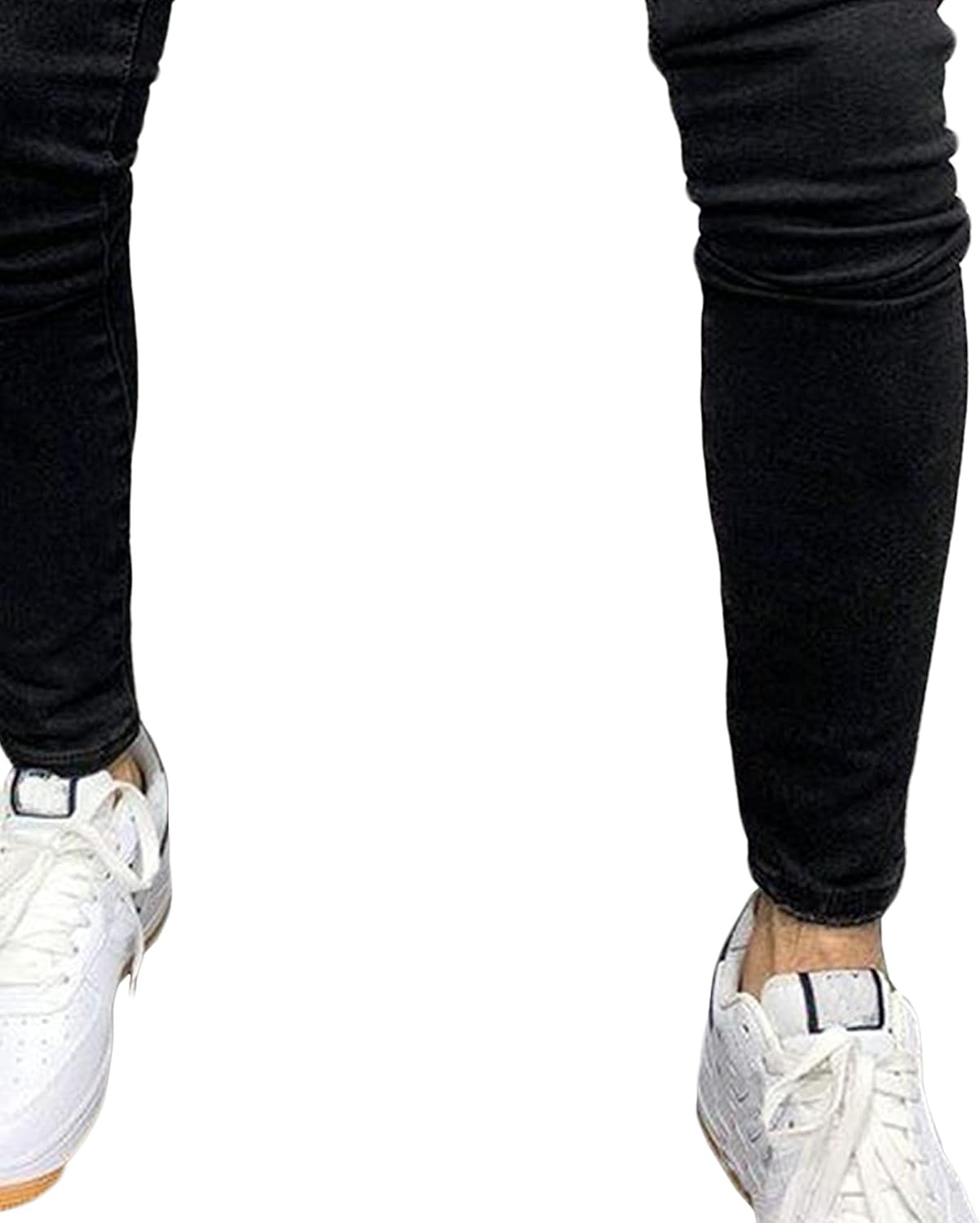 Men Washed Tapered Leg Denim Pants Young Stretch Slim Fit Skinny Jeans Y2K Classic Retro Mid Waist Jean Trousers