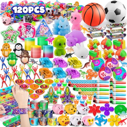 Amy&Benton 120 Pièces de Cadeau Anniversaire Enfants Invites, Pinata et Pochette Surprise, Goodies Anniversaire Enfant et Cadeau Invite - Lot de Jouets pour...