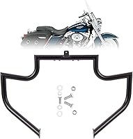 Vista 8 de Kinglemc Barra de choque Protector de motor Barra de carretera para Harley Davidson Touring Road King Street Glide Electra Glide CVO y Trike modelos