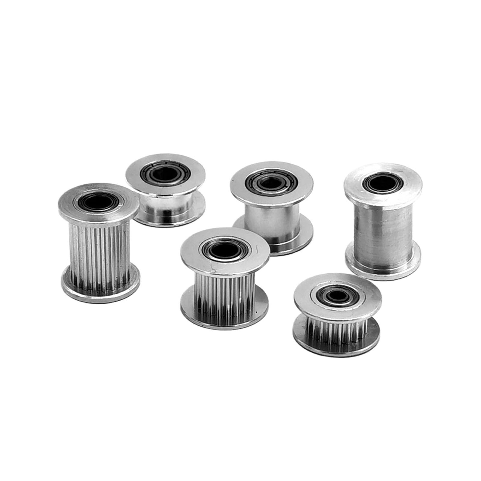 2MGT 2GT 20 dientes polea tensora de sincronización diámetro 3/4/5mm con rodamiento for correa síncrona GT2 ancho 6/10mm 20T(3mm-With Teeth,1pcs 2GT,6mm)
