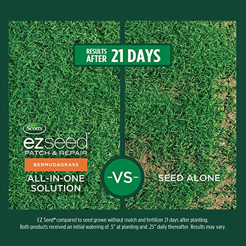 Image of Scotts EZ Seed Patch & Repair Bermudagrass, 10 lbs. (2-Pack) | Combination Mulch, Bermudagrass Seed and Fertilizer for Bare Spots and Repair, Grows in Scorching Heat