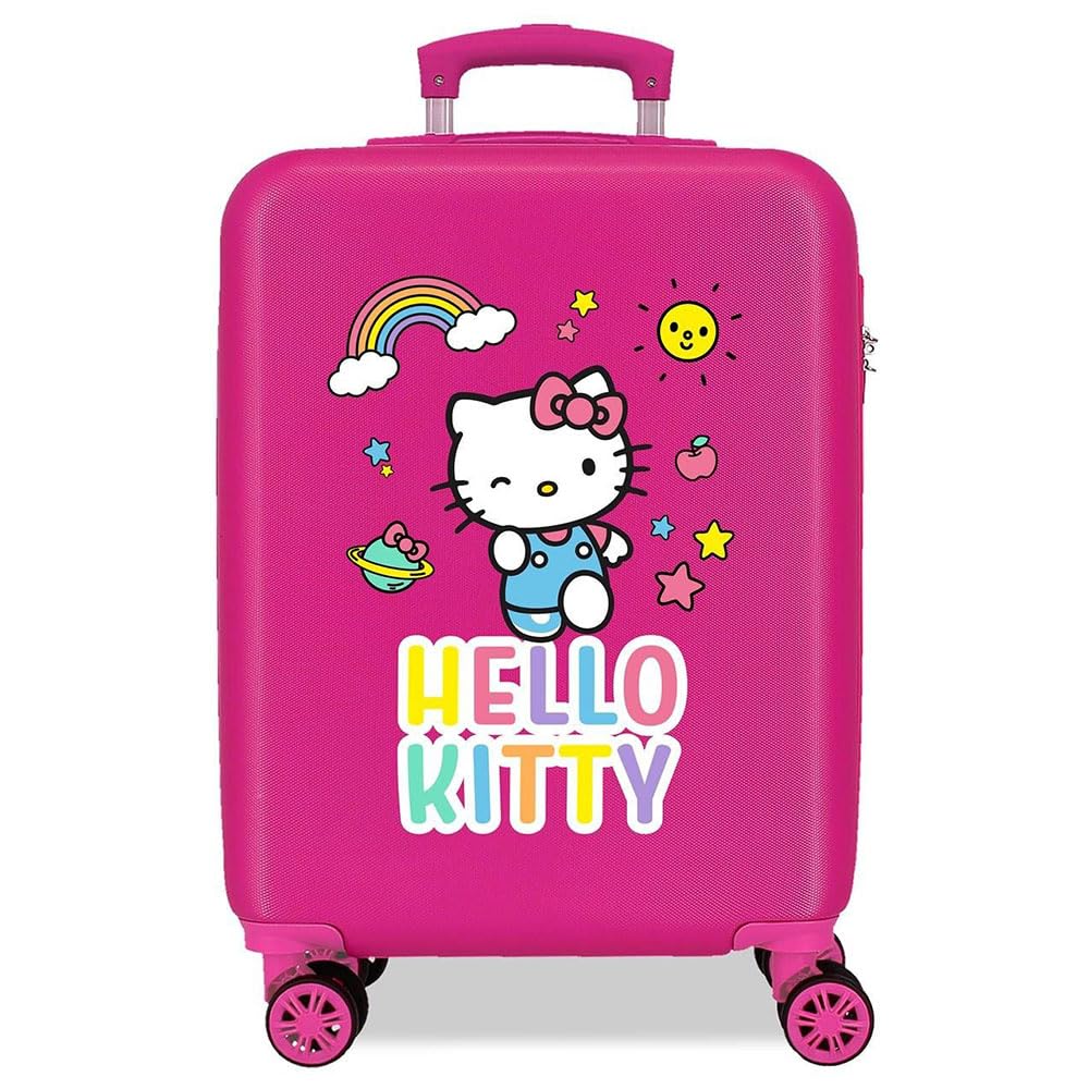 Hello Kitty You Are Carino, Valigia Da Bambina, Rigida 58 Cm (Fuchsia), 39x20x58 cm