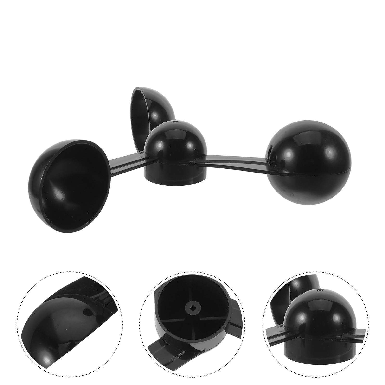 ULTECHNOVO Windalarm für Turmdrehkrane 3-schalen Anemometer Ersatzteil aus Abs mit Schneller Windgeschwindigkeitsmessung und Einfacher Montage für Baustellen und Wetterstationen