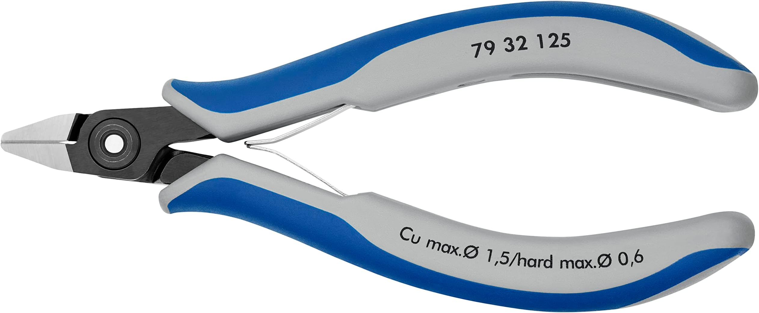 KNIPEXPrecision Electronics Diagonal Cutter burnished, with multi-component grips 125 mm 79 32 125