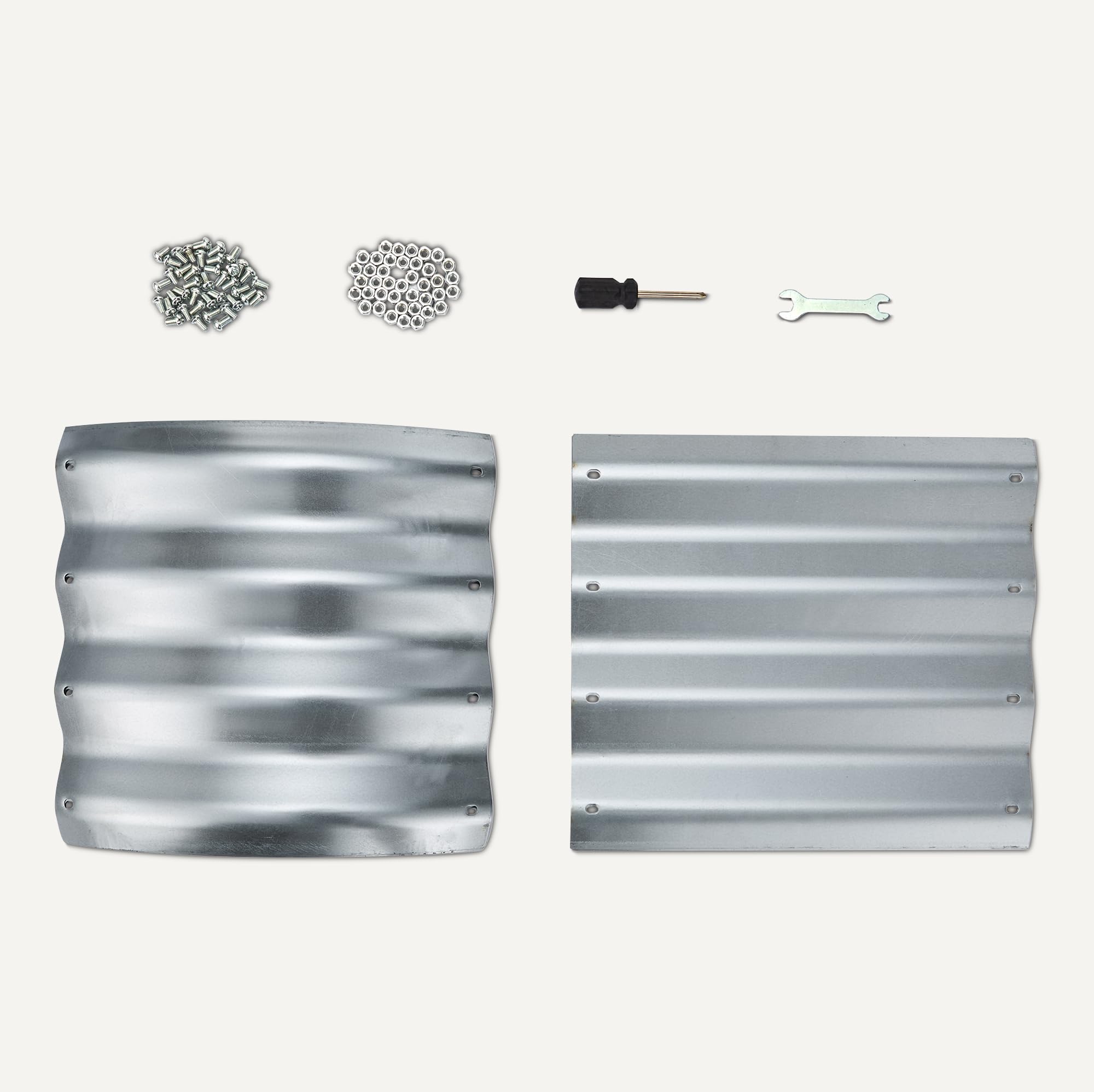 Amazon Basics Jardinière Surélevée, Acier Galvanisé, 121,8cm x 61cm x 31,2cm, 1 Unité, Argentée