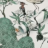 Dimoon 78.7'x16.1' Floral Peel and Stick Wallpaper Birds Contact Paper