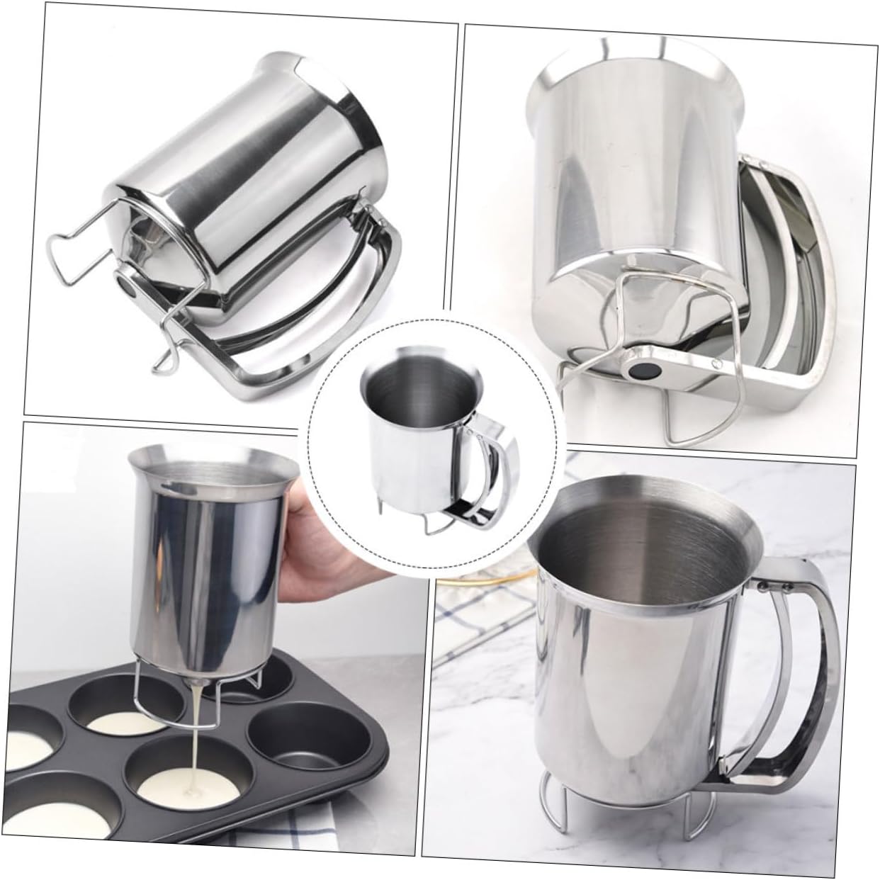 Funnel Handle for Octopus Ball Stainless Steel Separator Cookware Accessory