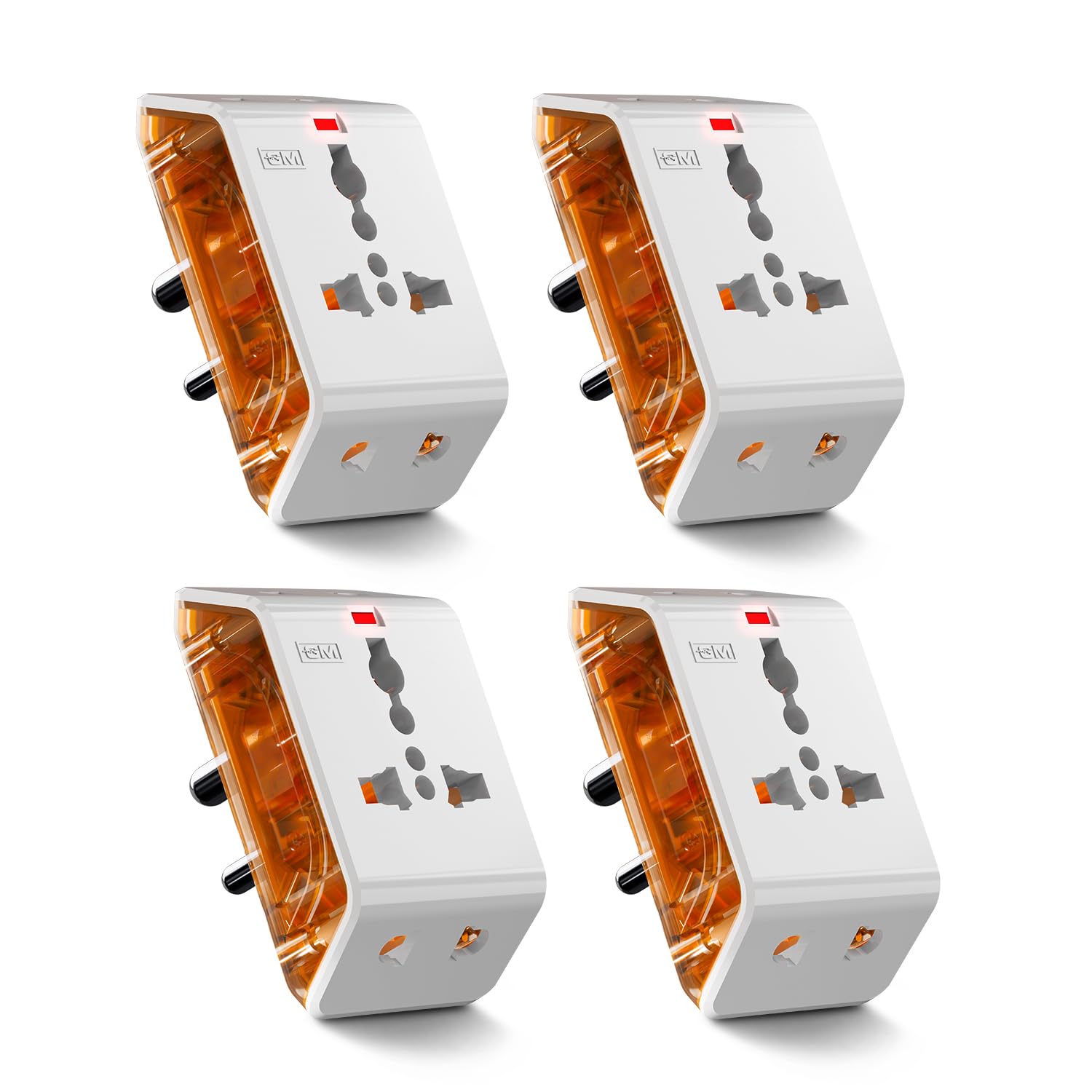 6AMP 3-Pin Multiplug Travel Adapter with Universal Socket | Supports 2-Pin & 3-Pin Plugs | Multiple Charging Ports | Charge Smartphones, Laptops & Other Devices | Compact & Reliable 3017