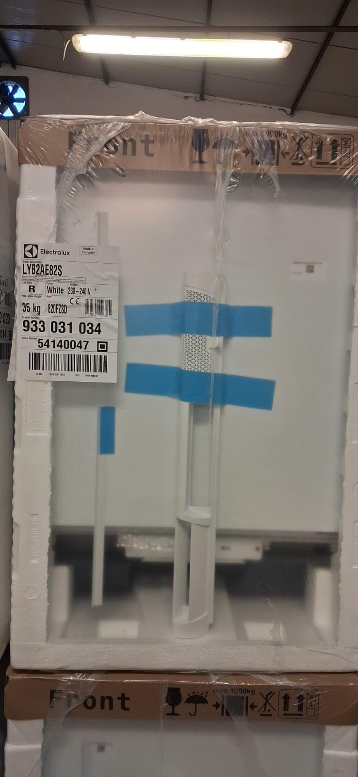 ELECTROLUX LYB2AE82S CONGELATORE VERTICALE INCASSO E 97 LITRI 3+1 CASSETTI