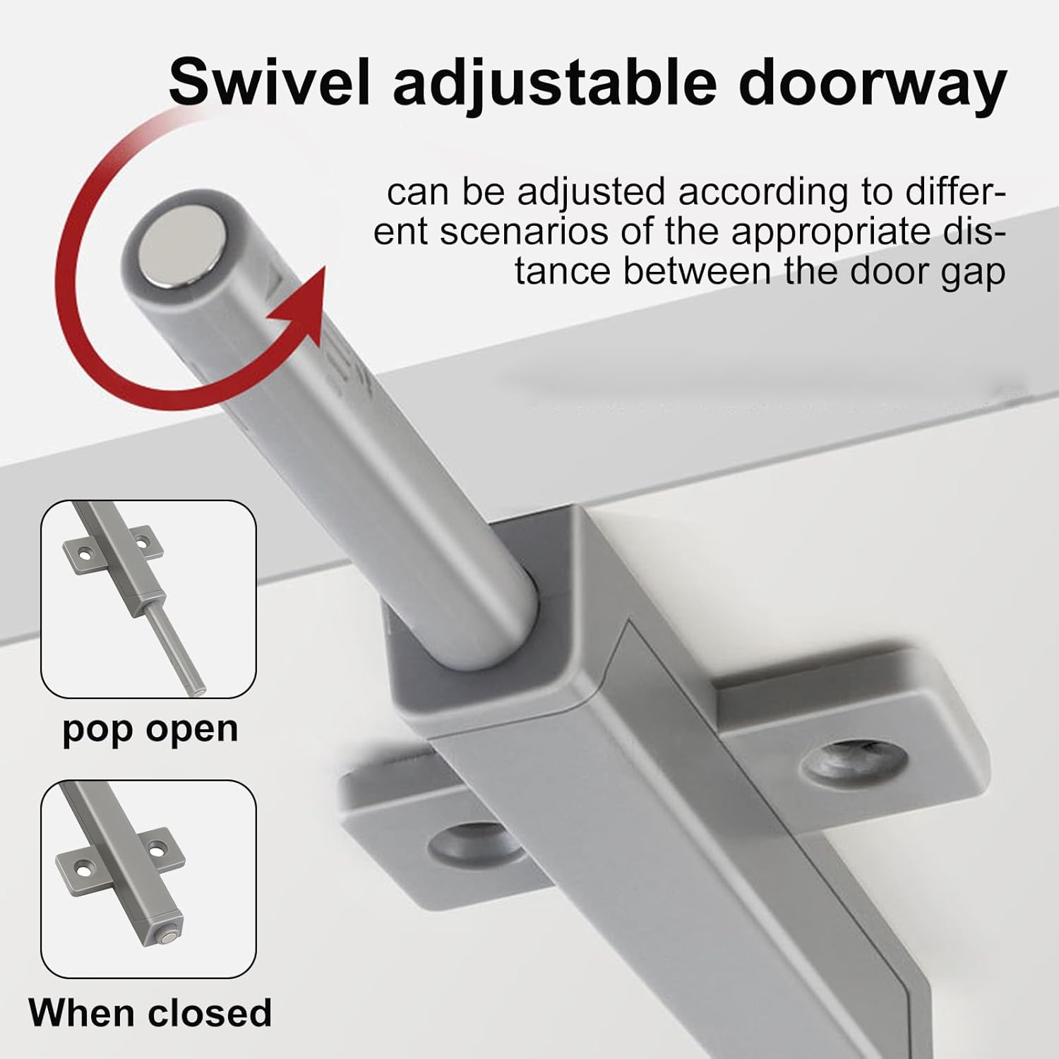 Push to Open Door Latch, Heavy Duty Magnet Cabinet Door Push Latch Heavy Duty Drawer Latch Magnetic Push Latch Cabinet Touch Latch RV Cabinet Catches for Kitchen Hardware Push Release Latch (16Pcs)