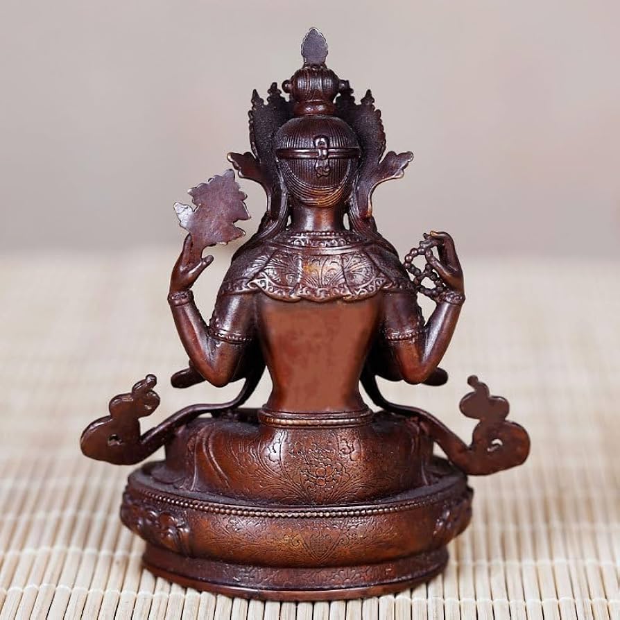 観音像 如来像 仏像　アンティーク レトロ 仏像】リアル仏像 木造 伝如意輪観音 | リアル仏像,木造リアル